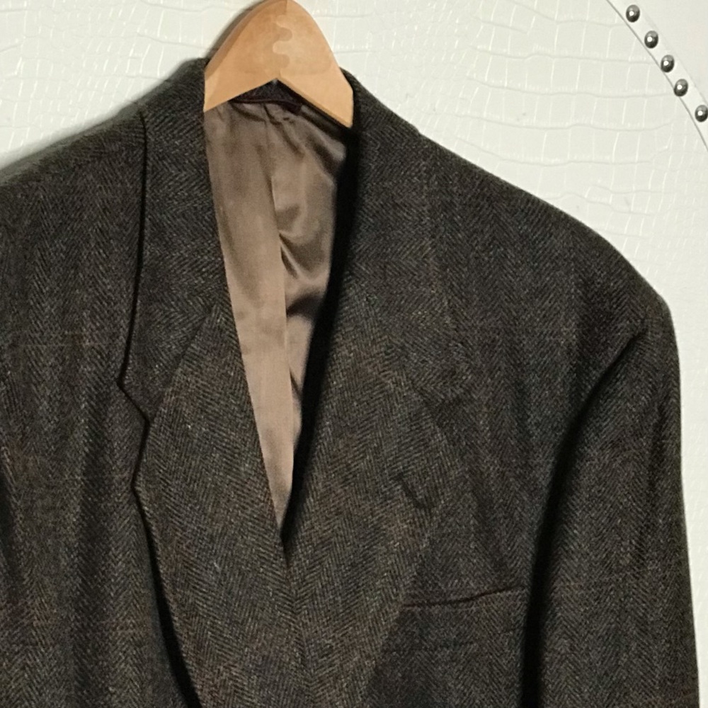 NWOT VTG HART SCHAFFNER & MARX BLAZER BROWN 46L